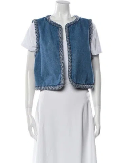 Pre-owned Sézane Denim Jacket In Blue