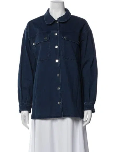 Pre-owned Sézane Denim Jacket In Blue