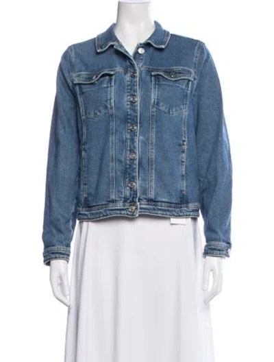 Pre-owned Sézane Denim Jacket In Blue