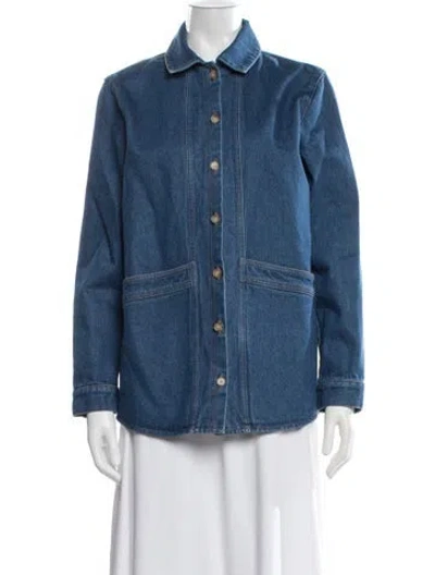 Pre-owned Sézane Denim Jacket In Blue
