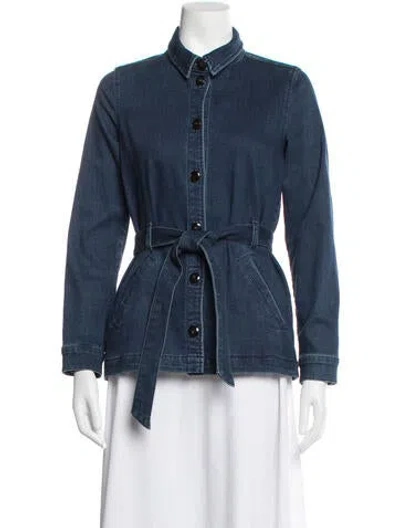 Pre-owned Sézane Denim Jacket In Blue