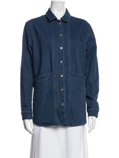 Pre-owned Sézane Denim Jacket In Blue