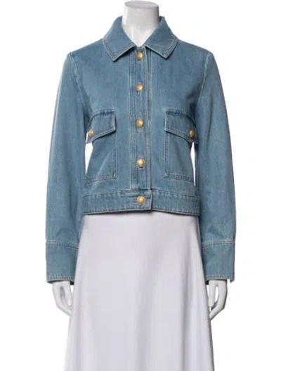 Pre-owned Sézane Denim Jacket In Blue
