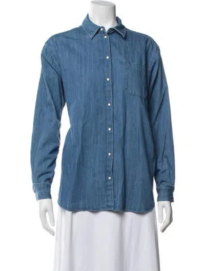 Pre-owned Sézane Denim Jacket In Blue