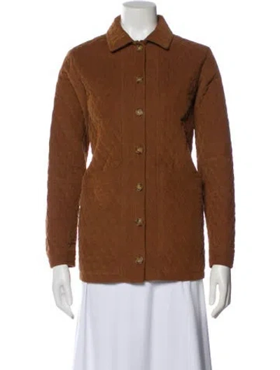 Pre-owned Sézane Denim Jacket In Brown