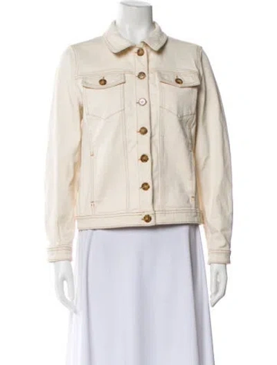Pre-owned Sézane Denim Jacket In Neutral