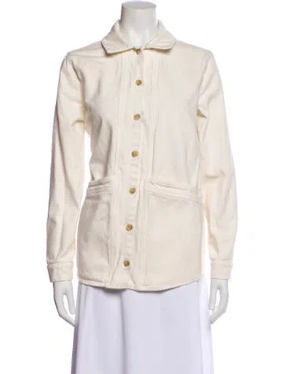 Pre-owned Sézane Denim Jacket In Neutral