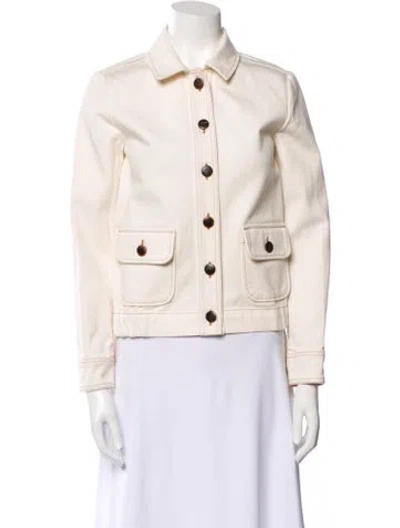 Pre-owned Sézane Denim Jacket In Neutral