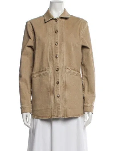 Pre-owned Sézane Denim Jacket In Neutral