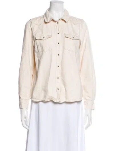 Pre-owned Sézane Denim Jacket In Neutral