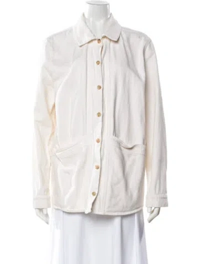 Pre-owned Sézane Denim Jacket In Neutrals