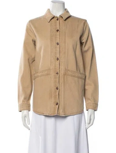 Pre-owned Sézane Denim Jacket In Neutrals
