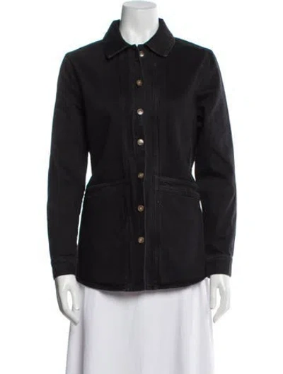 Pre-owned Sézane Denim Jacket W/ Tags In Black