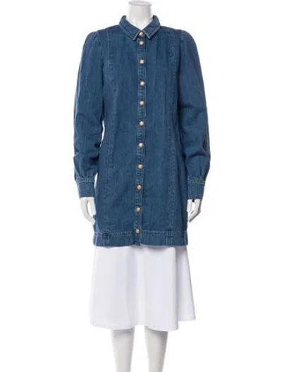 Pre-owned Sézane Denim Jacket W/ Tags In Blue