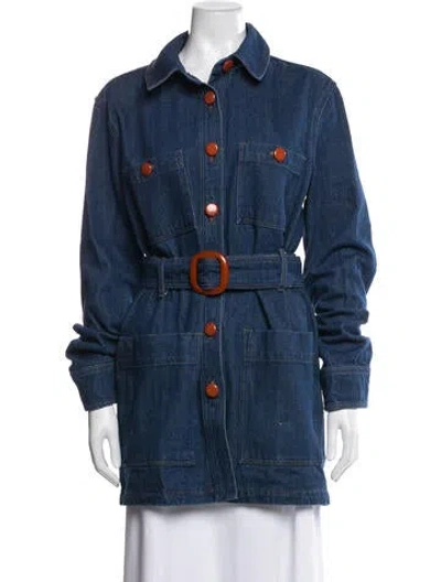 Pre-owned Sézane Denim Jacket W/ Tags In Blue