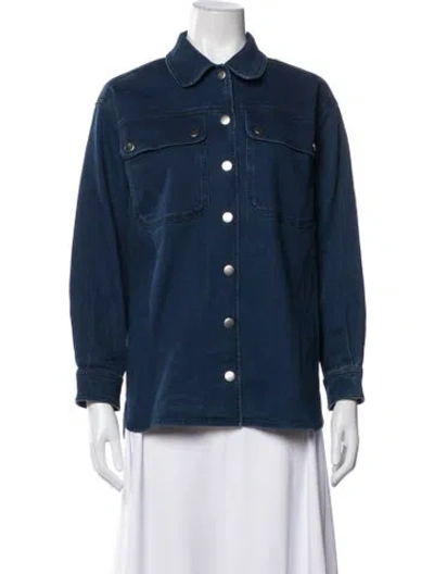 Pre-owned Sézane Denim Jacket W/ Tags In Blue