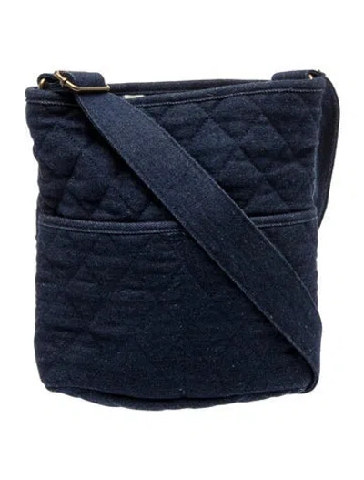 Pre-owned Sézane Denim Shoulder Bag In Blue