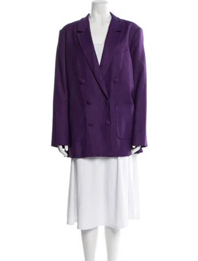 Pre-owned Sézane Editions Blazer In Purple
