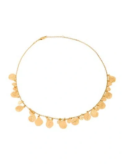 Pre-owned Sézane Felipa Chain Collar Necklace, 18" In Multicolor