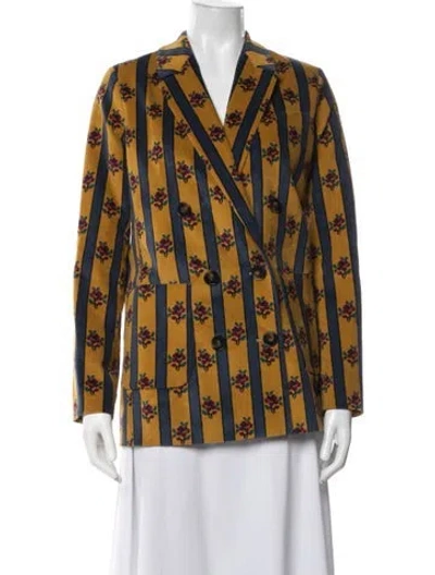 Pre-owned Sézane Floral Print Blazer W/ Tags In Multicolor