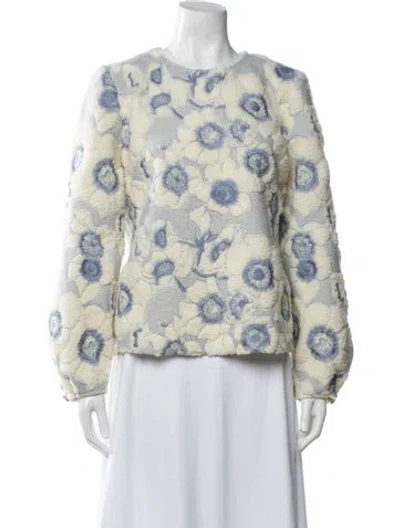 Pre-owned Sézane Floral Print Jacket In Multi