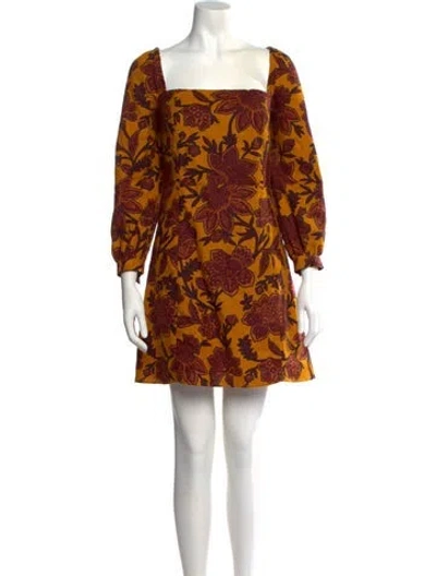 Pre-owned Sézane Floral Print Mini Dress In Multi