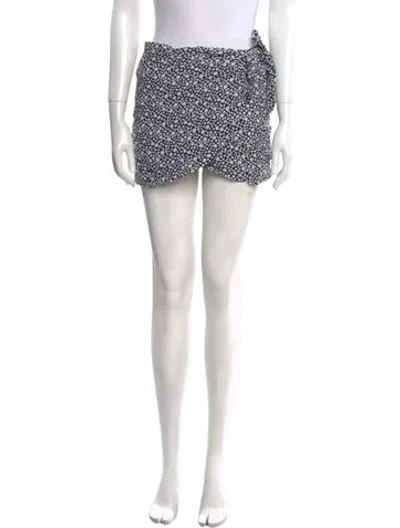 Pre-owned Sézane Floral Print Mini Skirt In Multi