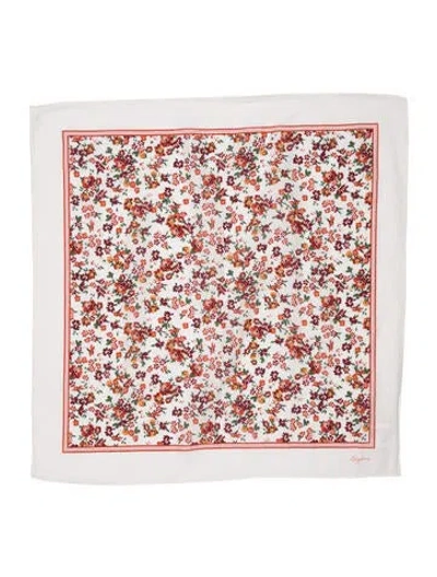 Pre-owned Sézane Floral Print Scarf In Neutral