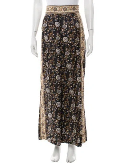 Pre-owned Sézane Floral Print Wide Leg Pants W/ Tags In Multicolor