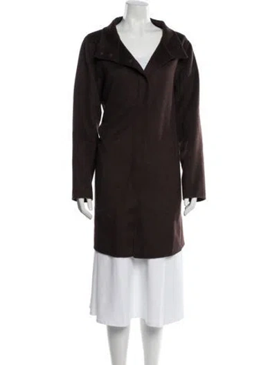 Pre-owned Sézane Goat Leather Jacket In Brown