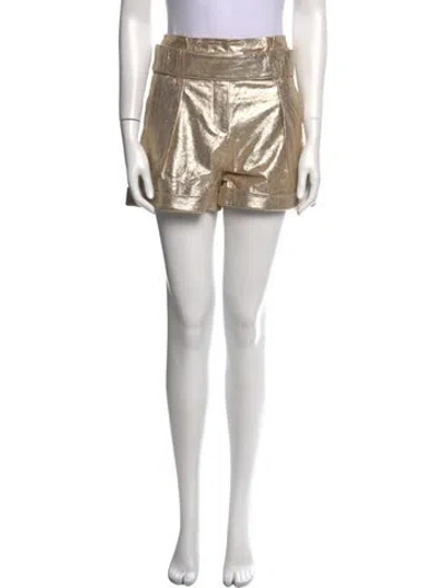 Pre-owned Sézane Goat Leather Mini Shorts W/ Tags