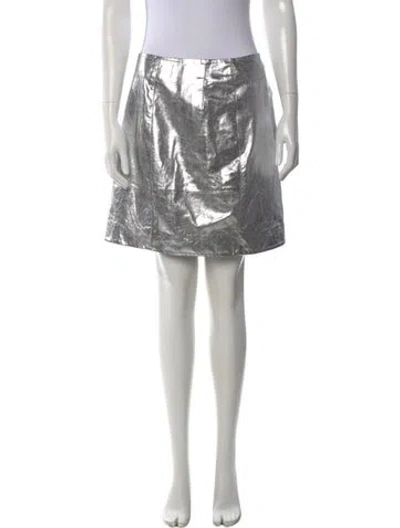 Pre-owned Sézane Goat Leather Mini Skirt