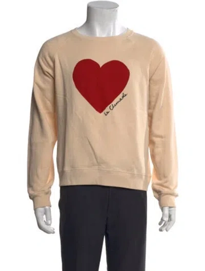 Pre-owned Sézane Graphic Print Crew Neck Sweatshirt W/ Tags In Neutral