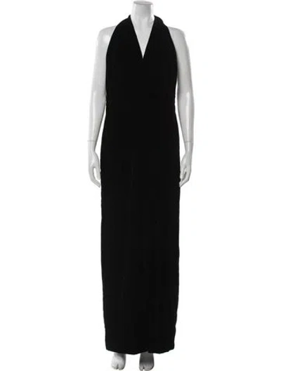 Pre-owned Sézane Halterneck Jumpsuit W/ Tags In Black