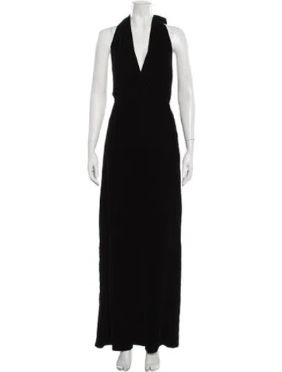 Pre-owned Sézane Halterneck Jumpsuit W/ Tags In Black