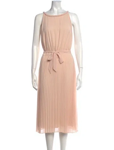 Pre-owned Sézane Halterneck Midi Length Dress In Pink