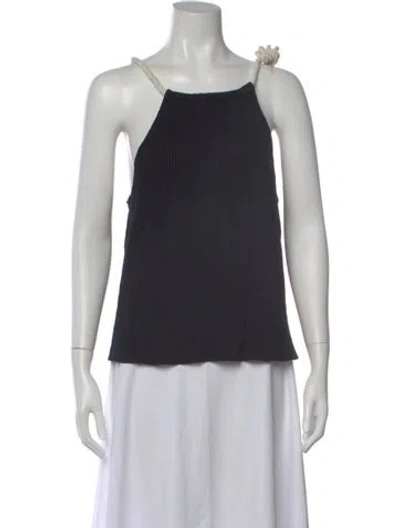 Pre-owned Sézane Halterneck Sleeveless Top In Gray