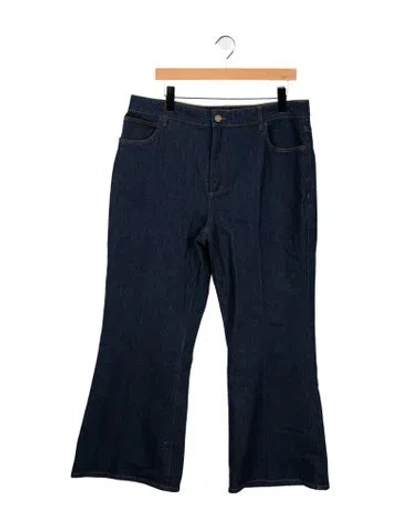 Pre-owned Sézane High-rise Flared Jeans In Blue