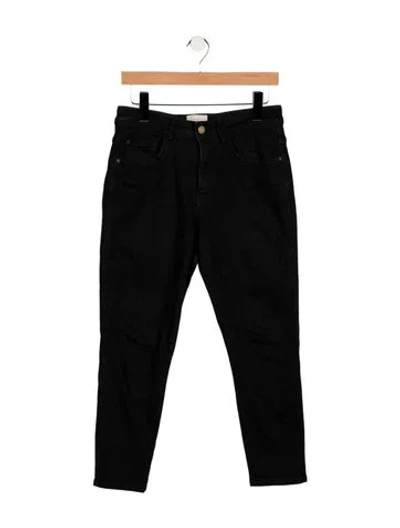 Pre-owned Sézane High-rise Skinny Leg Jeans In Black