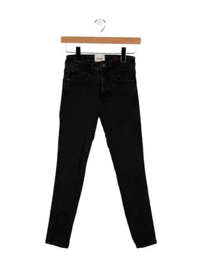 Pre-owned Sézane High-rise Skinny Leg Jeans In Black
