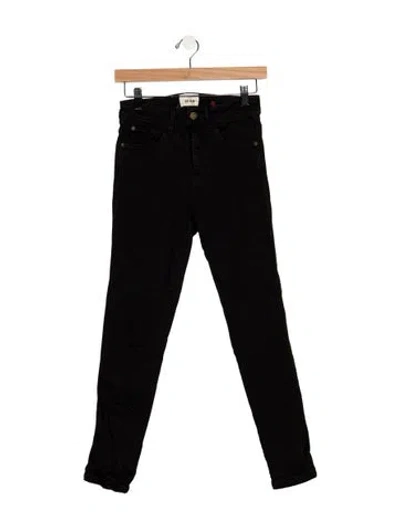 Pre-owned Sézane High-rise Skinny Leg Jeans In Black