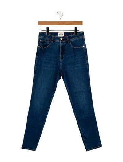 Pre-owned Sézane High-rise Skinny Leg Jeans In Blue