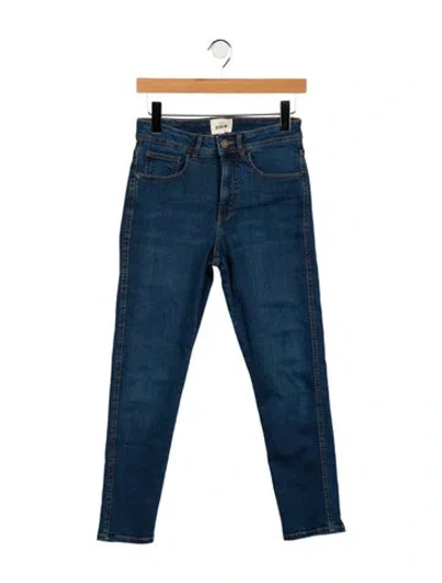 Pre-owned Sézane High-rise Skinny Leg Jeans In Blue