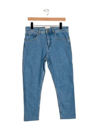 Pre-owned Sézane High-rise Skinny Leg Jeans In Blue