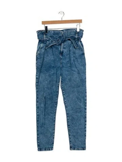 Pre-owned Sézane High-rise Skinny Leg Jeans In Blue