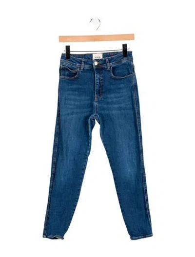 Pre-owned Sézane High-rise Skinny Leg Jeans In Blue