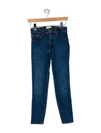 Pre-owned Sézane High-rise Skinny Leg Jeans In Blue