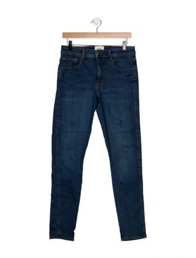 Pre-owned Sézane High-rise Skinny Leg Jeans In Blue