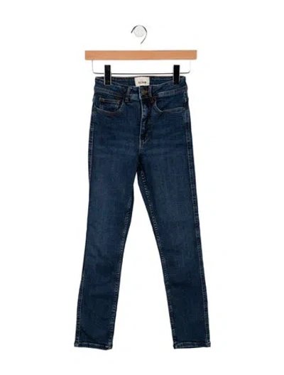 Pre-owned Sézane High-rise Skinny Leg Jeans In Blue