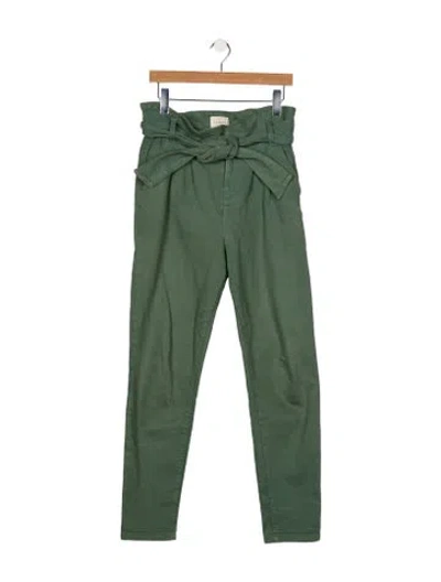 Pre-owned Sézane High-rise Skinny Leg Jeans In Green